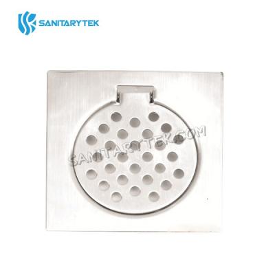 Stainless steel floor drain with truning grate