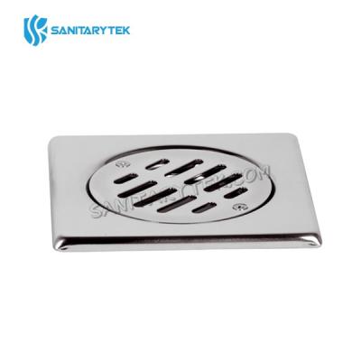 Stainless steel foor drain with fixed grill