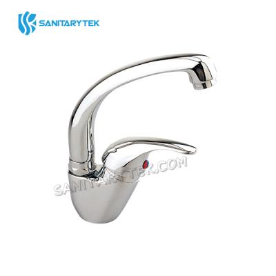 Standing sink faucet, chrome