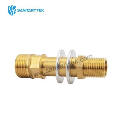 Straight flanged connector, Brass Extension for core housing