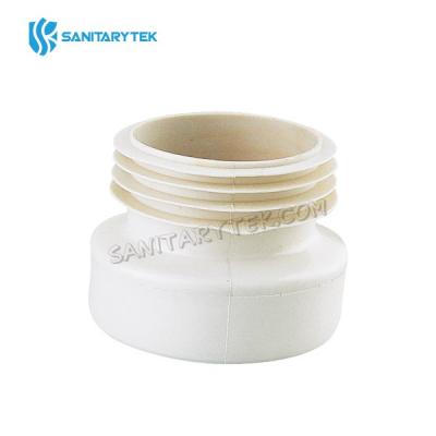 Straight toilet pan connector, synthetic rubber, 110 mm outlet