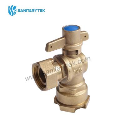 Angle lockable ball valve (for HDPE pipe) for water meter