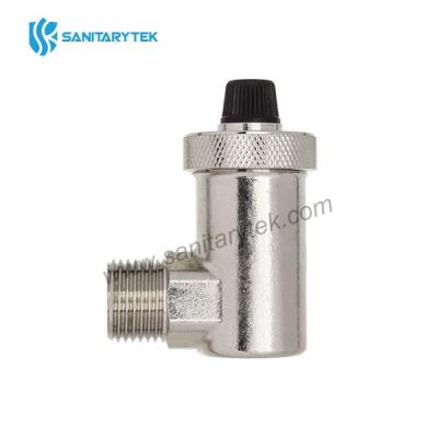 Automatic air vent, side connection, nickel plated