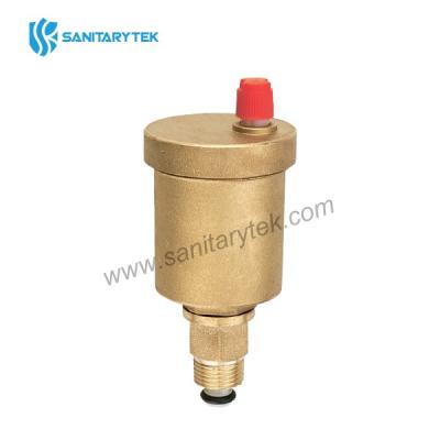 Brass automatic air vent with stop valve