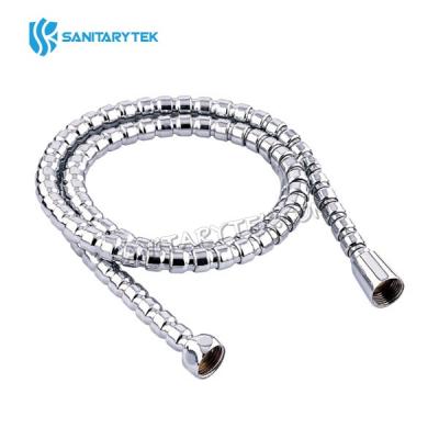 Bamboo node shower hose, chrome plated