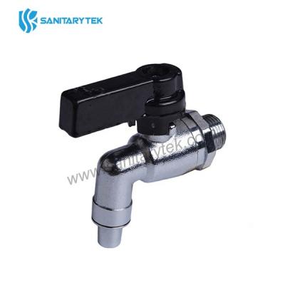 Barrell ball valve with lever handle