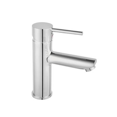 Single lever basin mixer, chrome plated