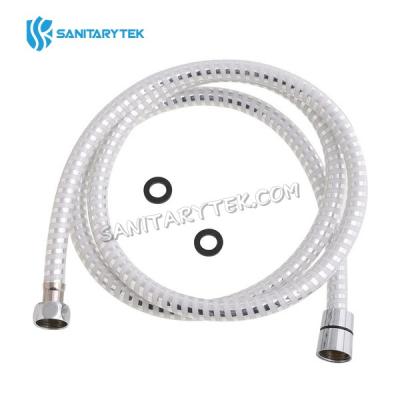 Biflex PVC shower hose, chrome-white