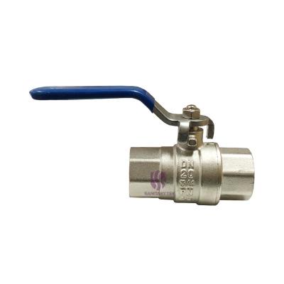 Brass ball valve FF with flat lever