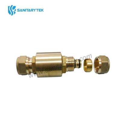 Brass check valve for Pex-al-Pex pipe