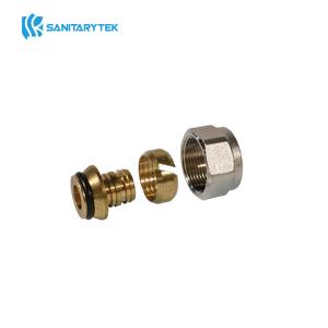 Brass compression fitting for Pex pipe