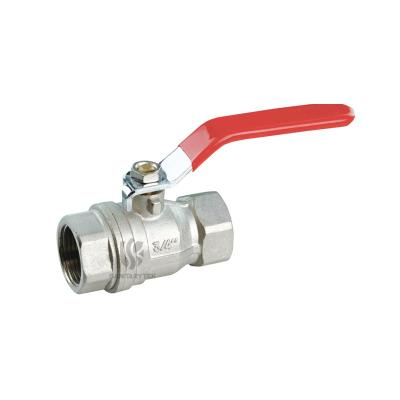 Brass forged ball valve with lever iron handle