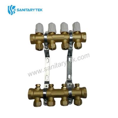 Brass manifold floor heating for Pex pipe