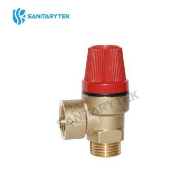 Brass safety relief valve - male / female connection