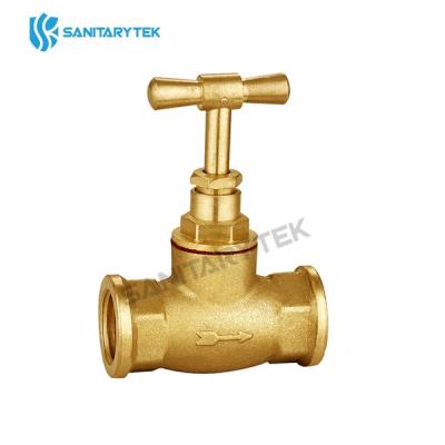 Brass stop valve F/F