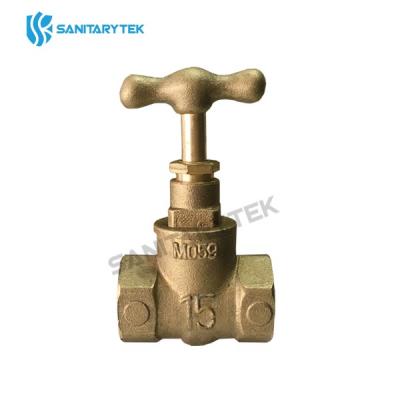 Brass stop valve