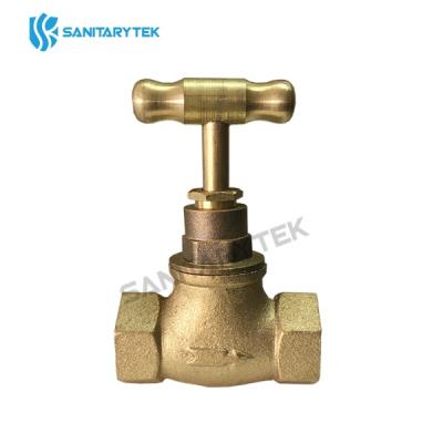 Brass stop valve