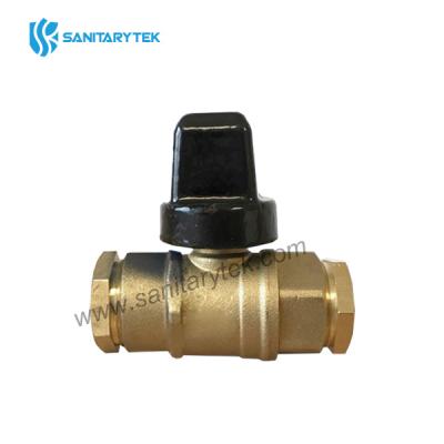 Brass support valve PE compression end