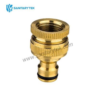 Brass garden tap adaptor quick connector