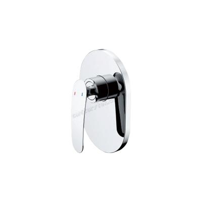 Built-in shower lever mixer without diverter