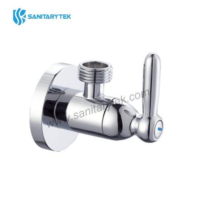 Chrome angle valve with lever handle