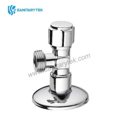 Chrome plated angle valve with slide head