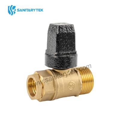 Connection ball valve PE compression end for PE pipe