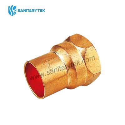 Copper straight female adaptor FxC