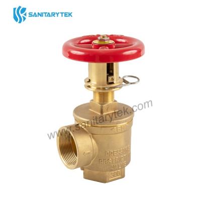 Fire hose angle valve