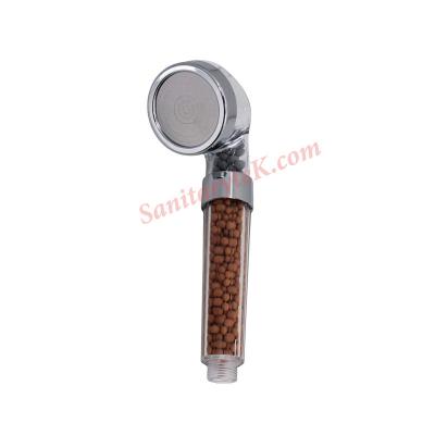 High pressure mineral negative ion filter stone hand shower