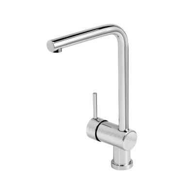 Single lever sink mixer with swivel spout