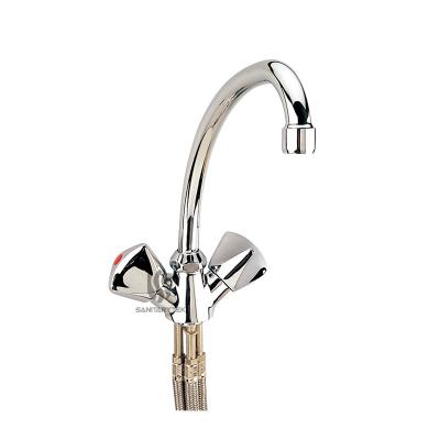 Kitchen sink pedestal faucet for water heater