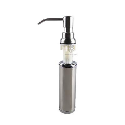 Kitchen soap dispenser in brushed finish