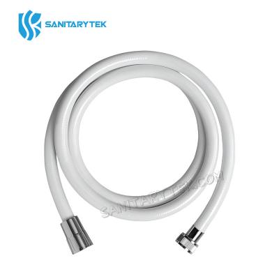 Plastic shower hose, white