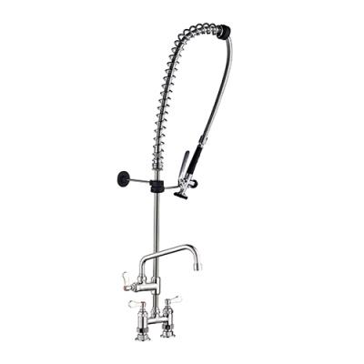 Pre-Rinse Unit with 4 in. bridge tap and add-on faucet