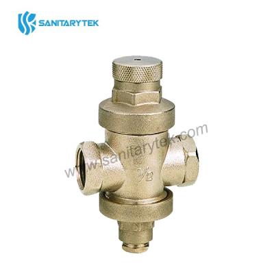 Pressure reducing valve female / female - nickel plated