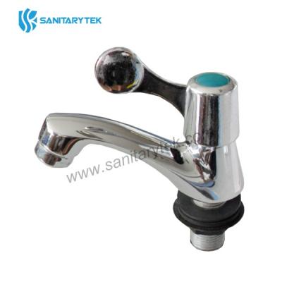 Quick turn chrome plated lever handle basin pillar tap 15mm