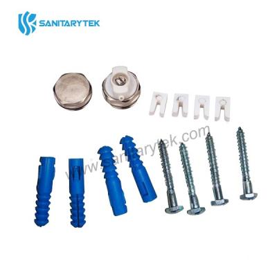 Radiator fixing kit, radiator air vent and bleed plug valve