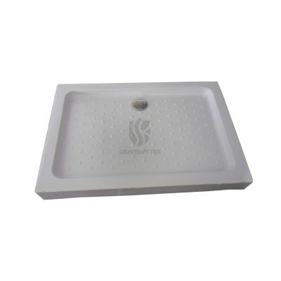 Rectangular shower tray, white