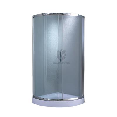 Round single entry quadrant shower enclosure