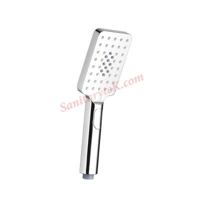 Runner square 3 Functions chrome rainfall handheld shower head