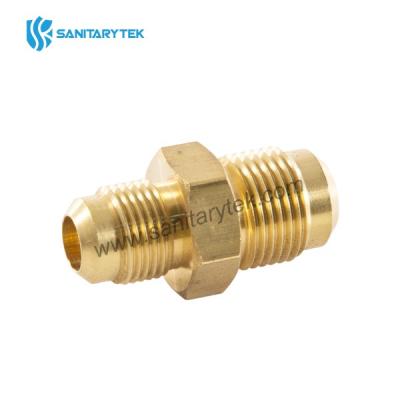 SAE 45° Brass flare reducing union connector