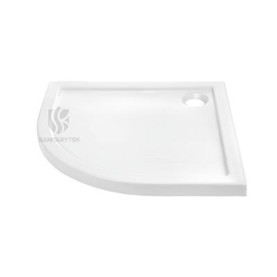 Semicircular shower tray 5 cm white