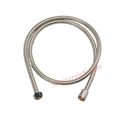 Stainless steel no-extensible single lock shower hose