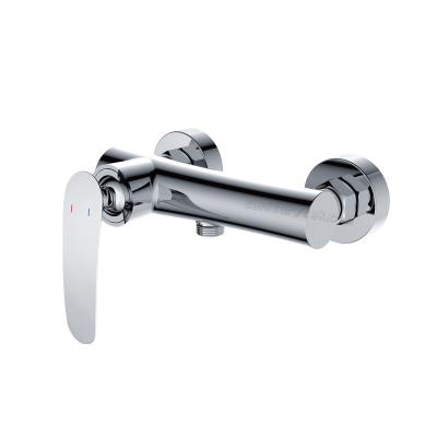 Chrome single lever shower mixer