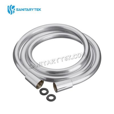 Silver plastic shower hose, anti-twist