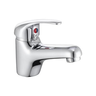 Single handle basin faucet, without outlet, chrome