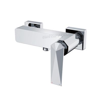 Single handle wall mount shower faucet