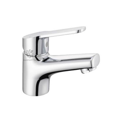 Single lever basin faucet, chrome