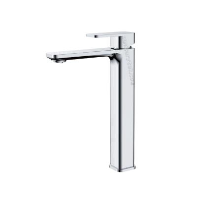 Tall bathroom basin faucet